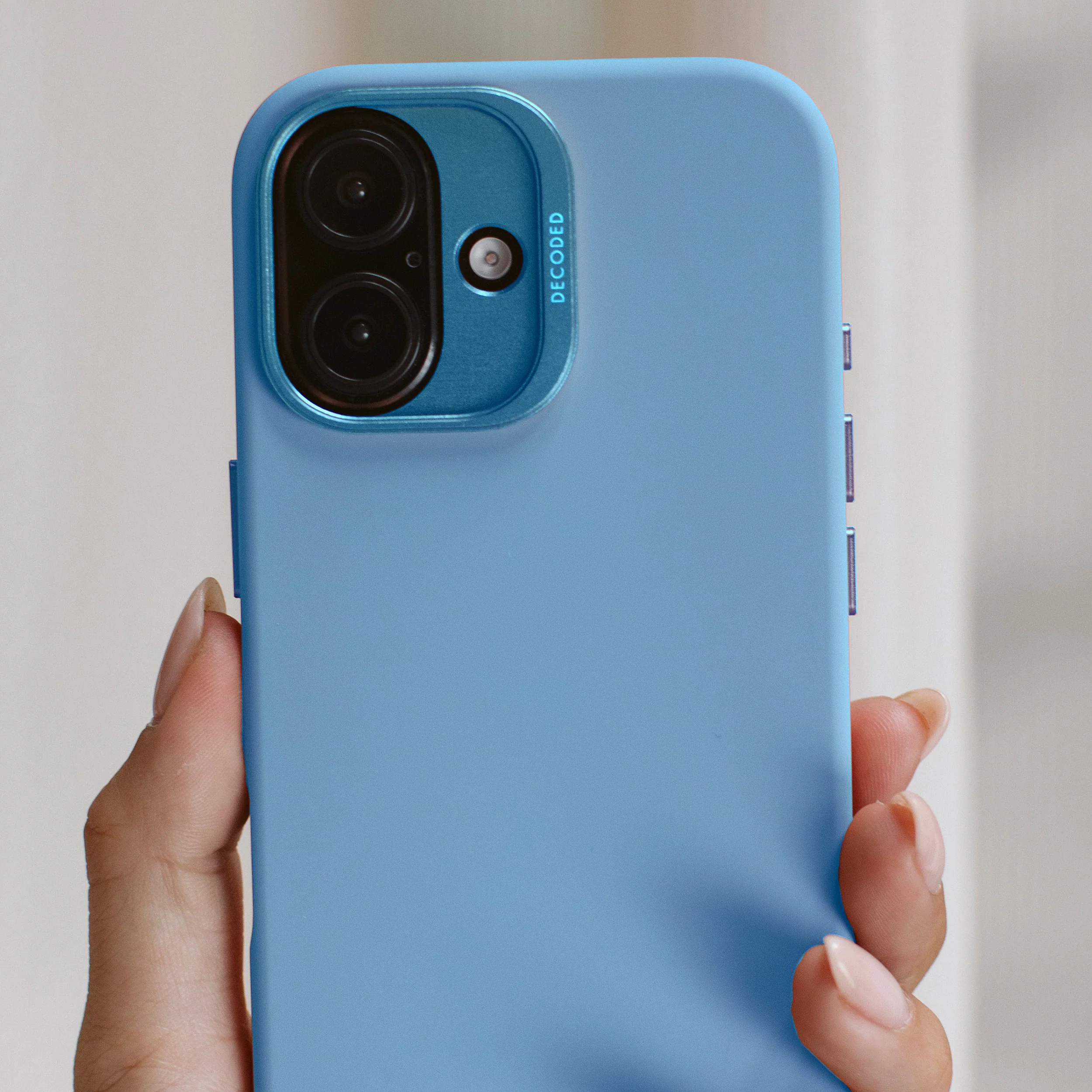 AntiMicrobial Silicone Case | Air Blue | iPhone 16 | D25IPO16BCS9AE - Image 5