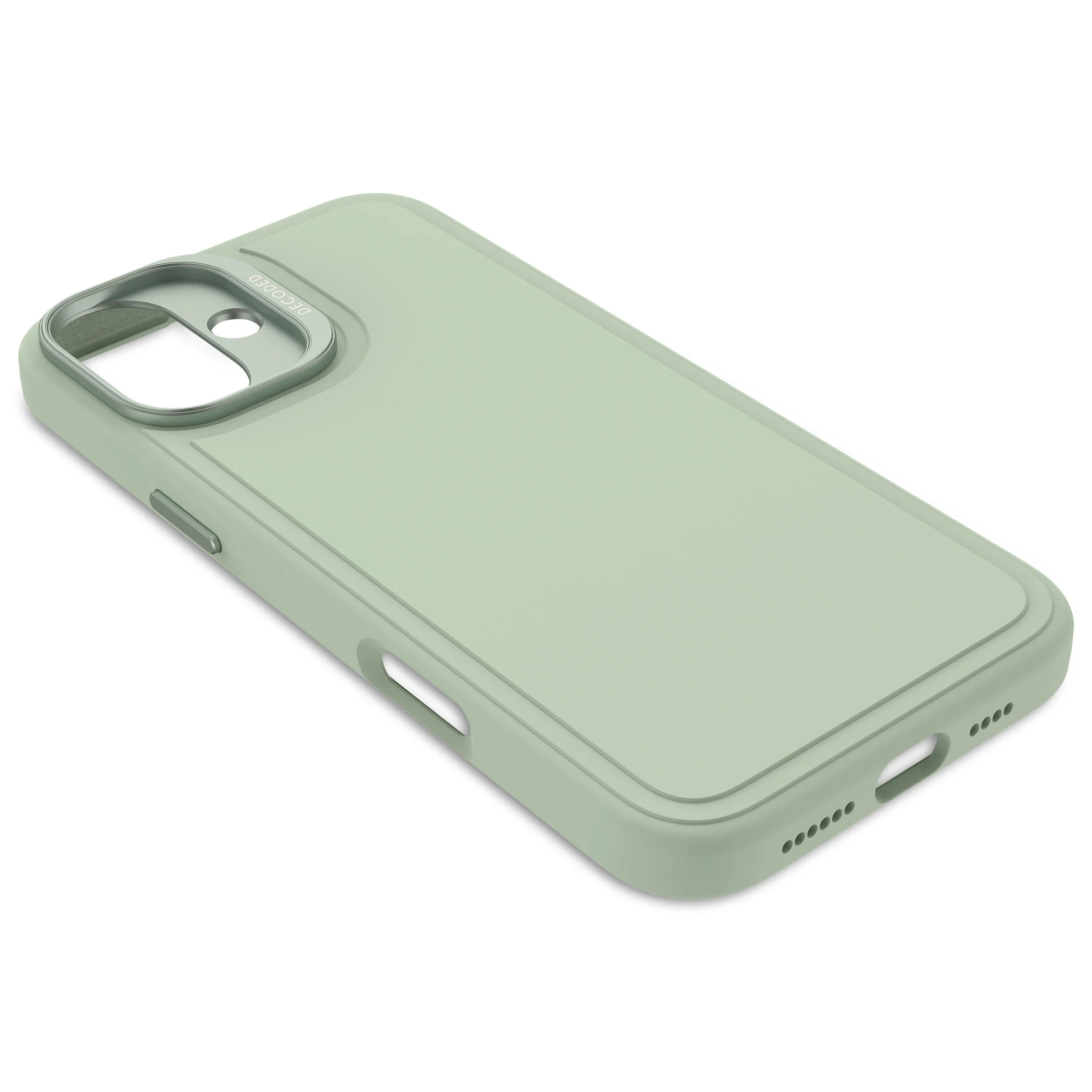 AntiMicrobial Silicone Stacks Case | Mist Green | iPhone 16 Plus | D25IPO16PLBCST9MN - Image 6