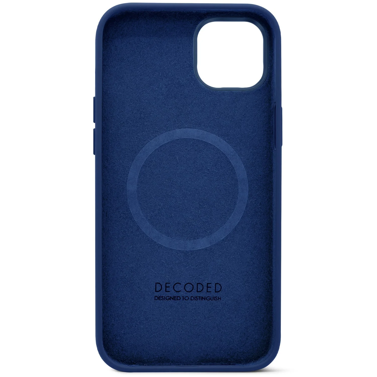 AntiMicrobial Silicone Back Case | Navy Peony | iPhone 14 | D23IPO14BCS9NE - Image 2