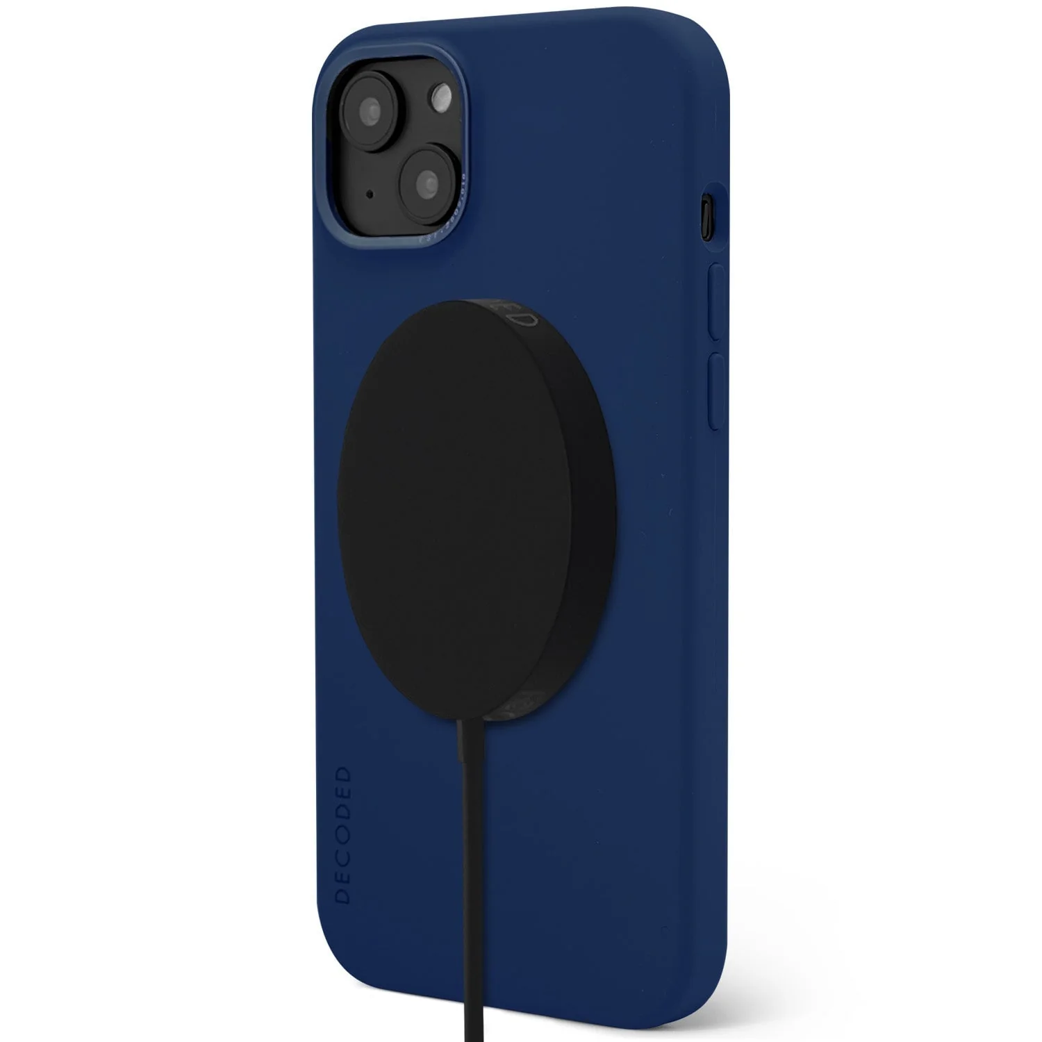 AntiMicrobial Silicone Back Case | Navy Peony | iPhone 14 | D23IPO14BCS9NE - Image 3