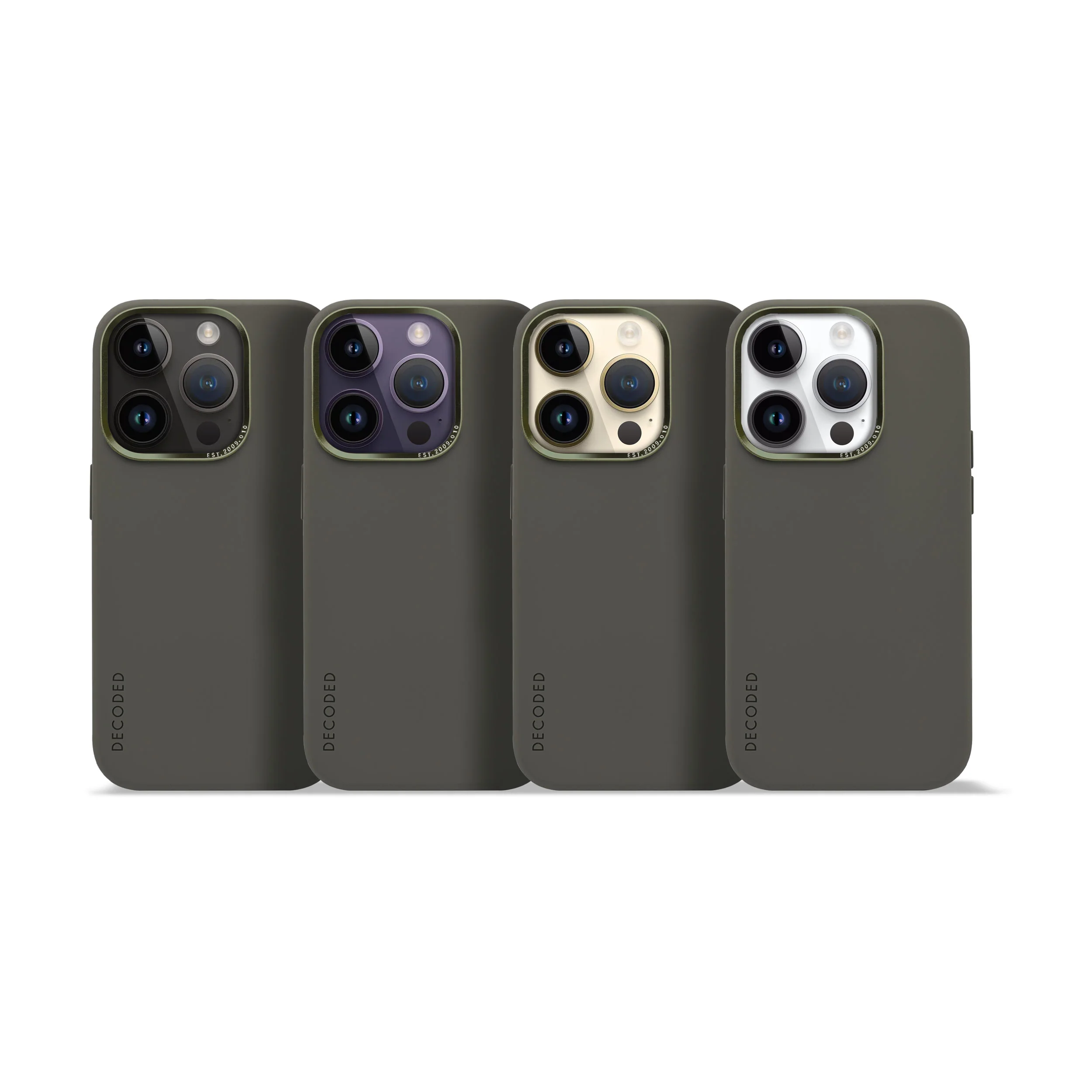 AntiMicrobial Silicone Back Case | Olive | iPhone 14 Pro Max | D23IPO14PMBCS9OE - Image 8