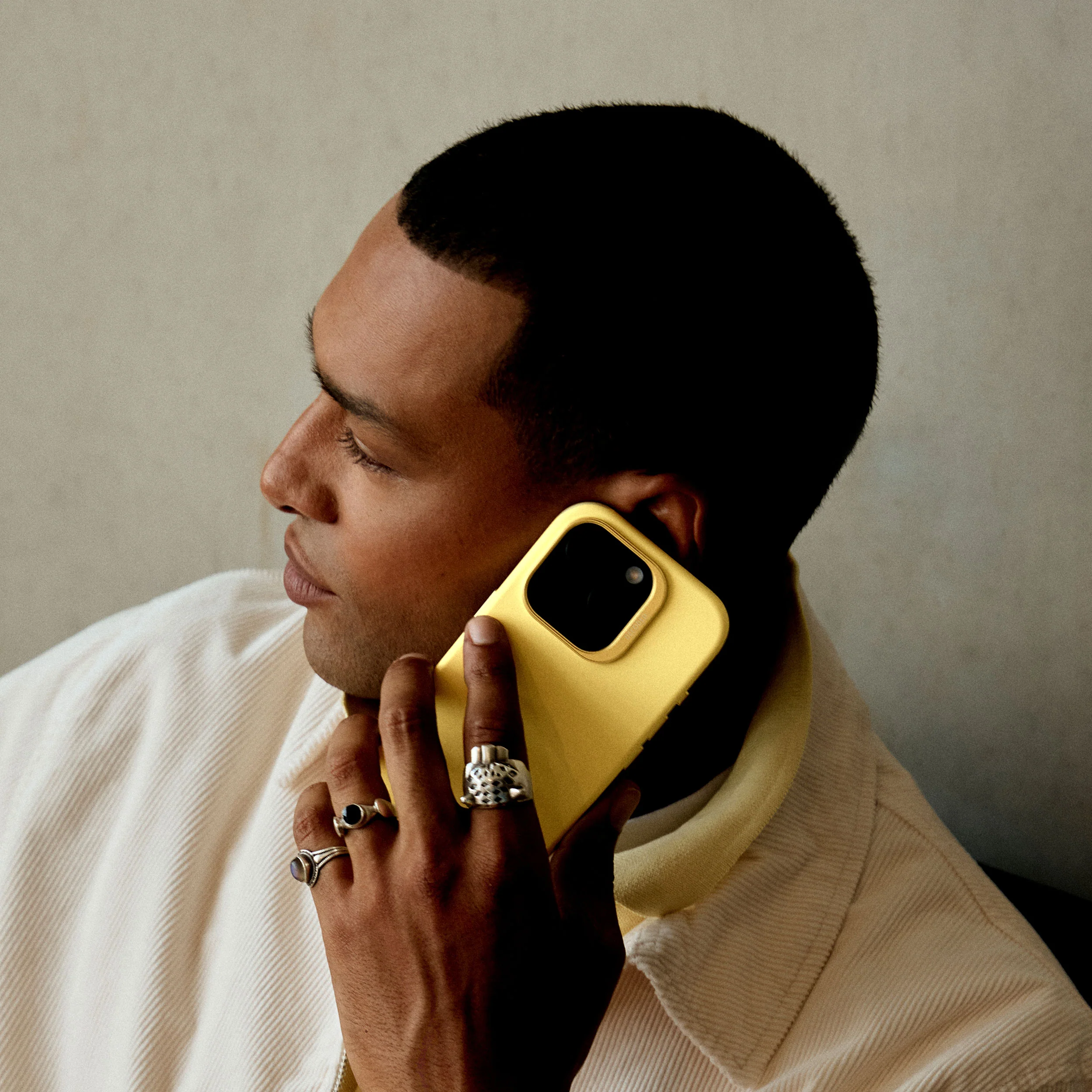 AntiMicrobial Silicone Case | Popcorn Yellow | iPhone 16 Pro | D25IPO16PBCS9PN - Image 5
