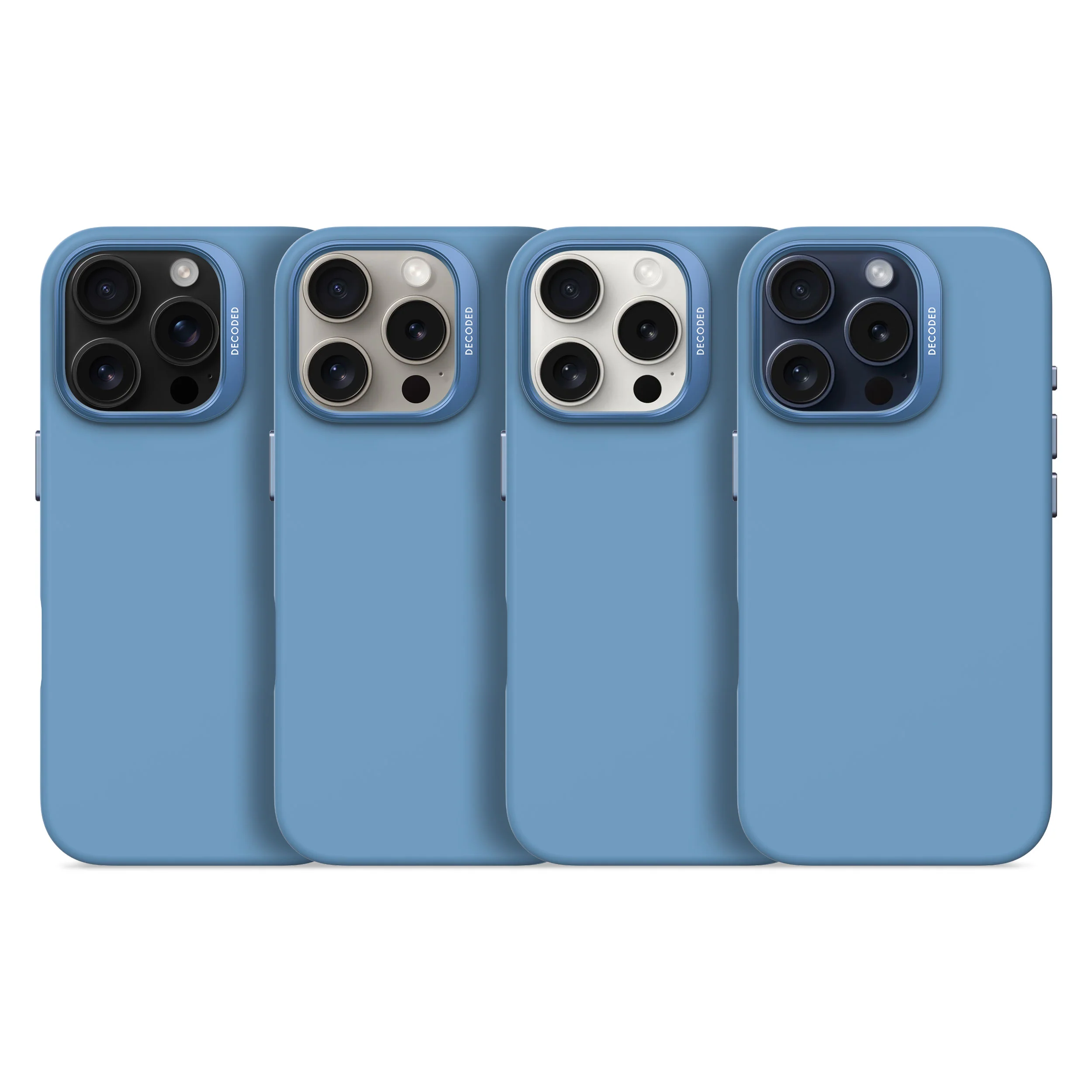 AntiMicrobial Silicone Case | Air Blue | iPhone 15 Pro | D24IPO15PBCS1AE - Image 11