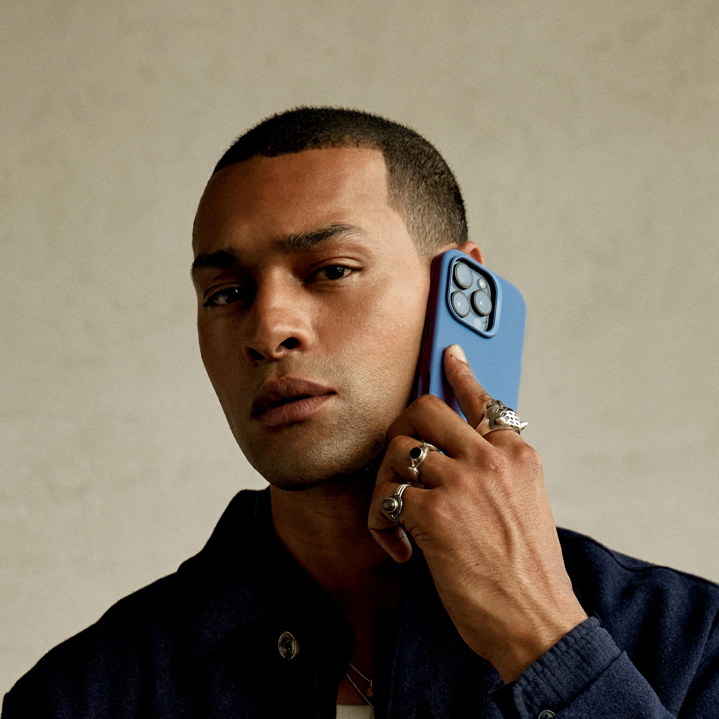 AntiMicrobial Silicone Case | Air Blue | iPhone 15 Pro Max | D24IPO15PMBCS1AE - Image 5