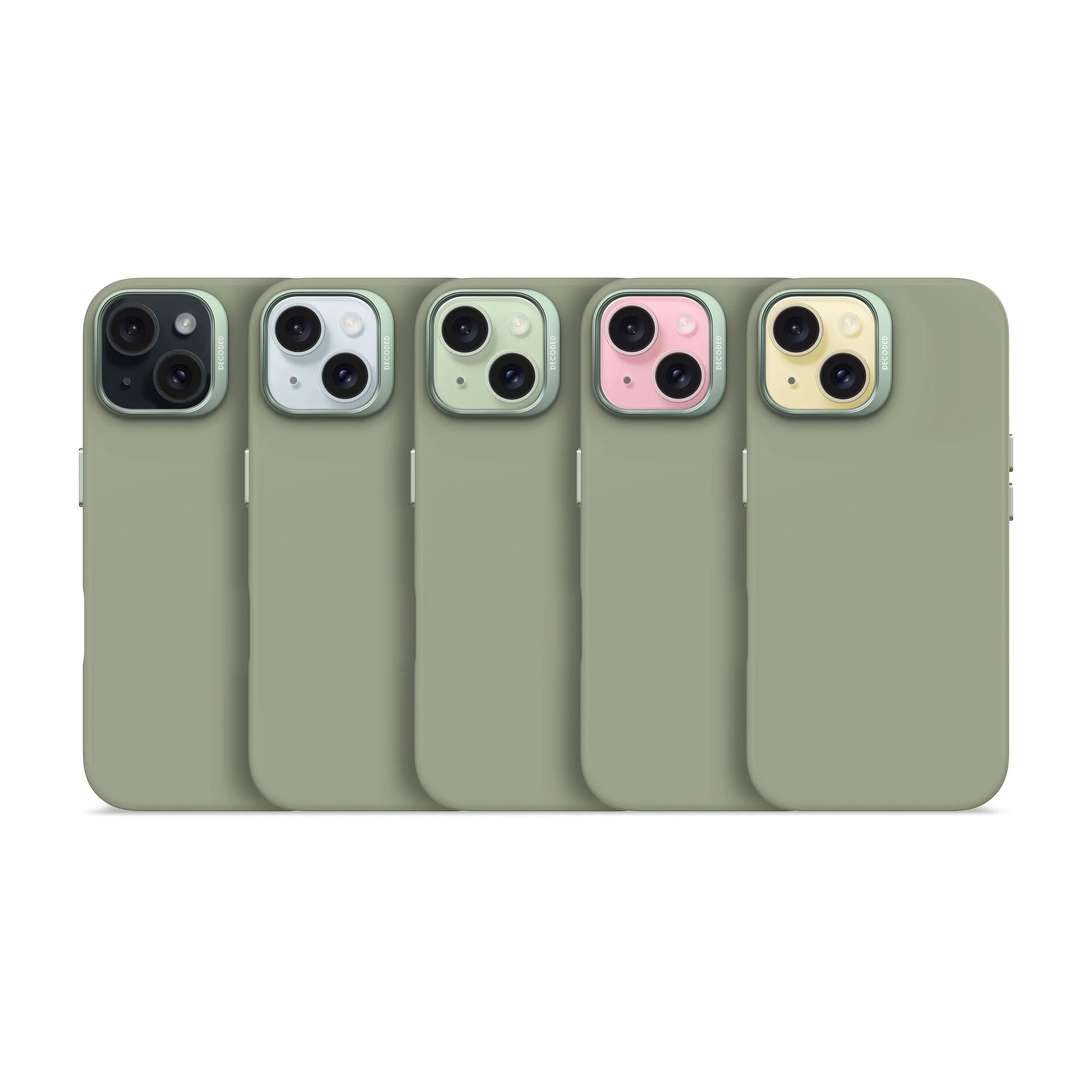 AntiMicrobial Silicone Case | Jade Green | iPhone 15 | D24IPO15BCS1JN - Image 9