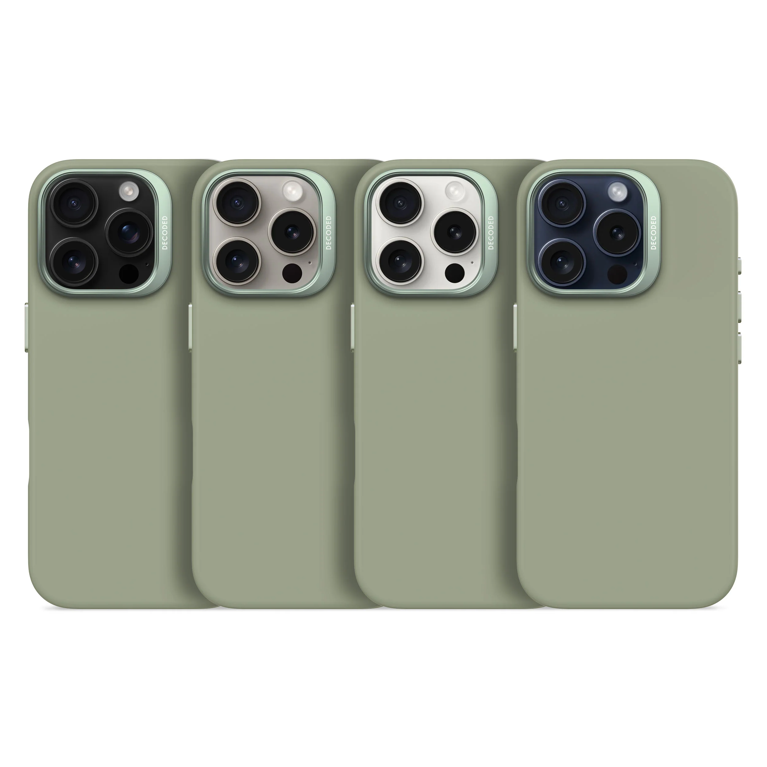 AntiMicrobial Silicone Case | Jade Green | iPhone 15 Pro | D24IPO15PBCS1JN - Image 11