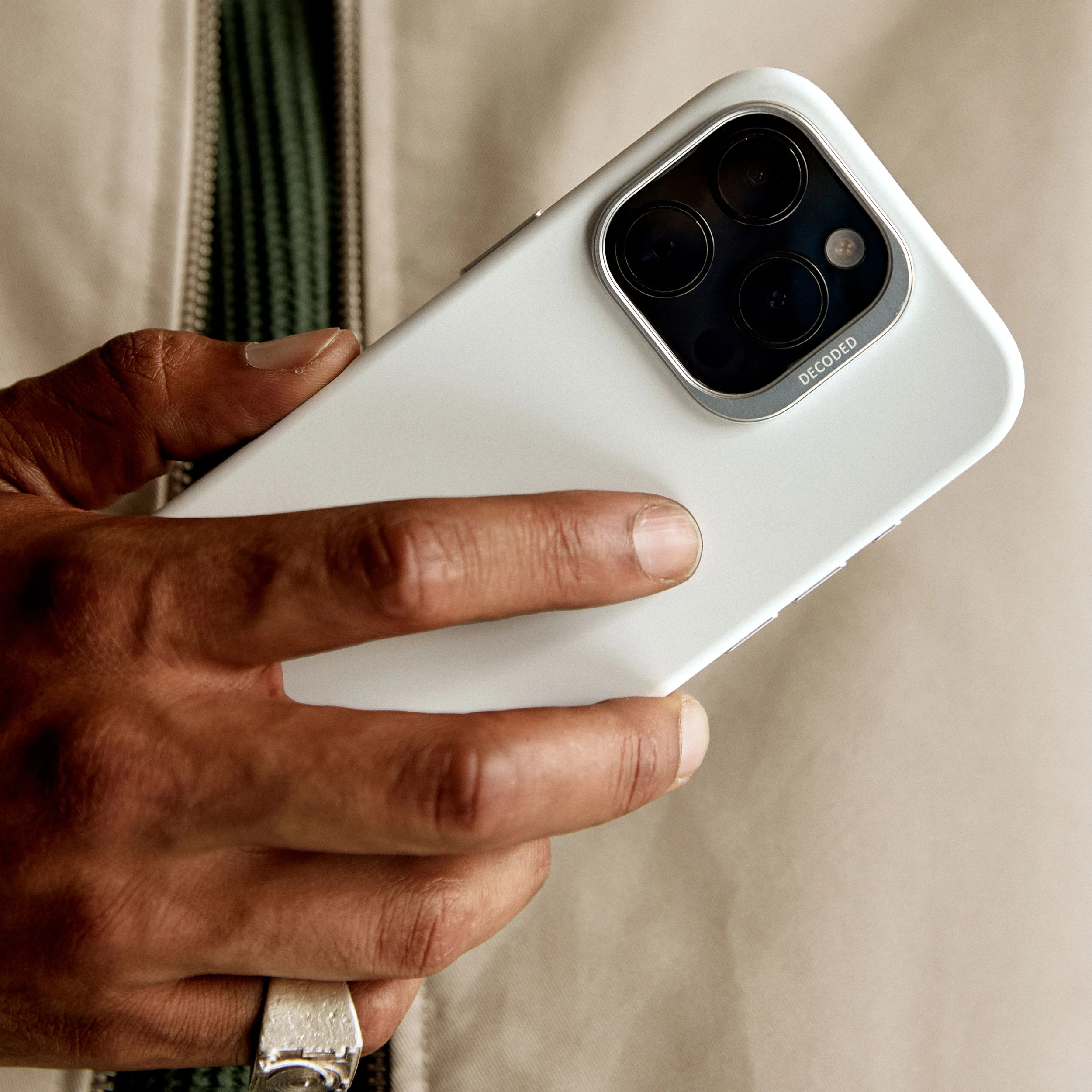 AntiMicrobial Silicone Case | Stone Grey | iPhone 15 Pro Max | D24IPO15PMBCS1SY - Image 5