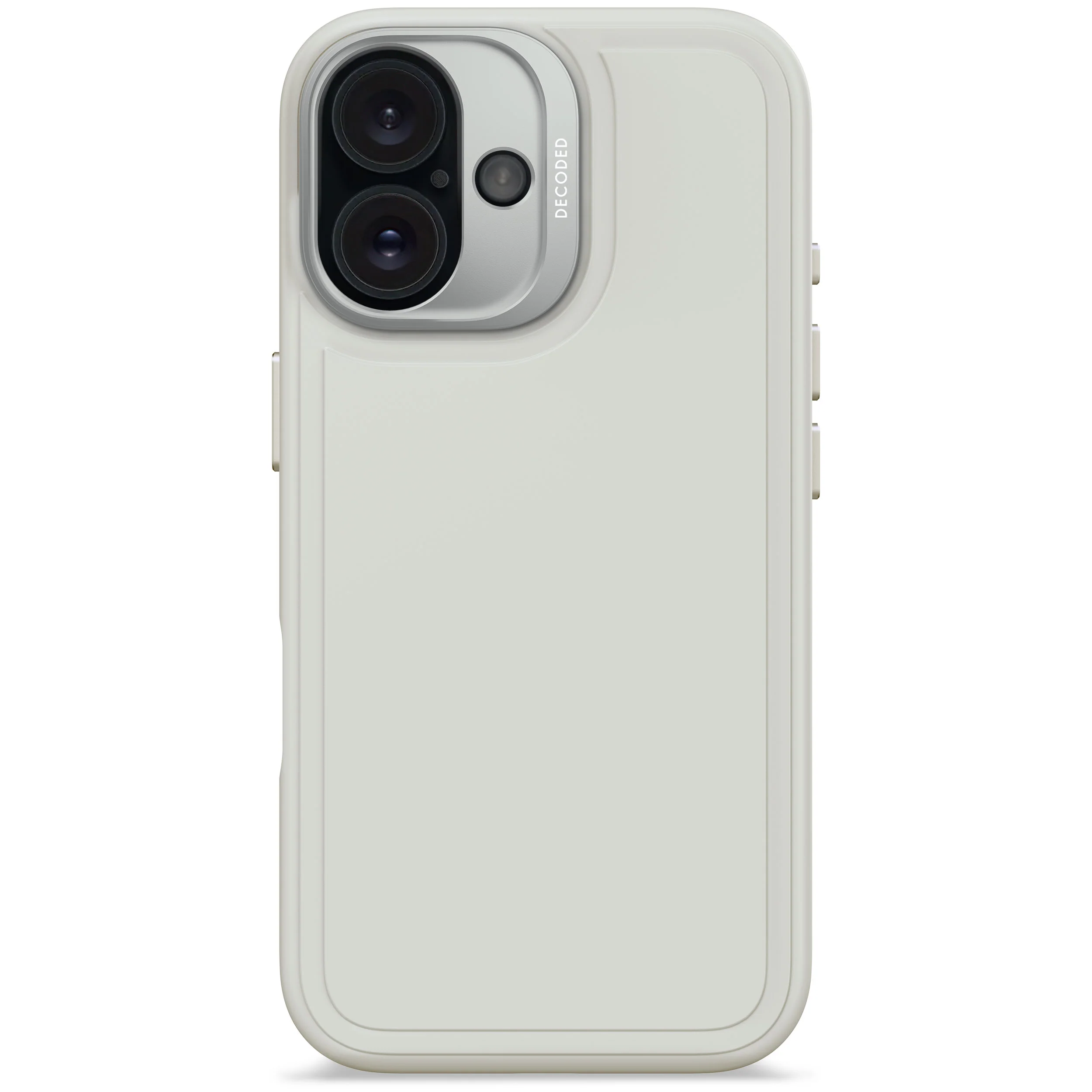 AntiMicrobial Silicone Stacks Case | Stone Grey | iPhone 16 | D25IPO16BCST9SY
