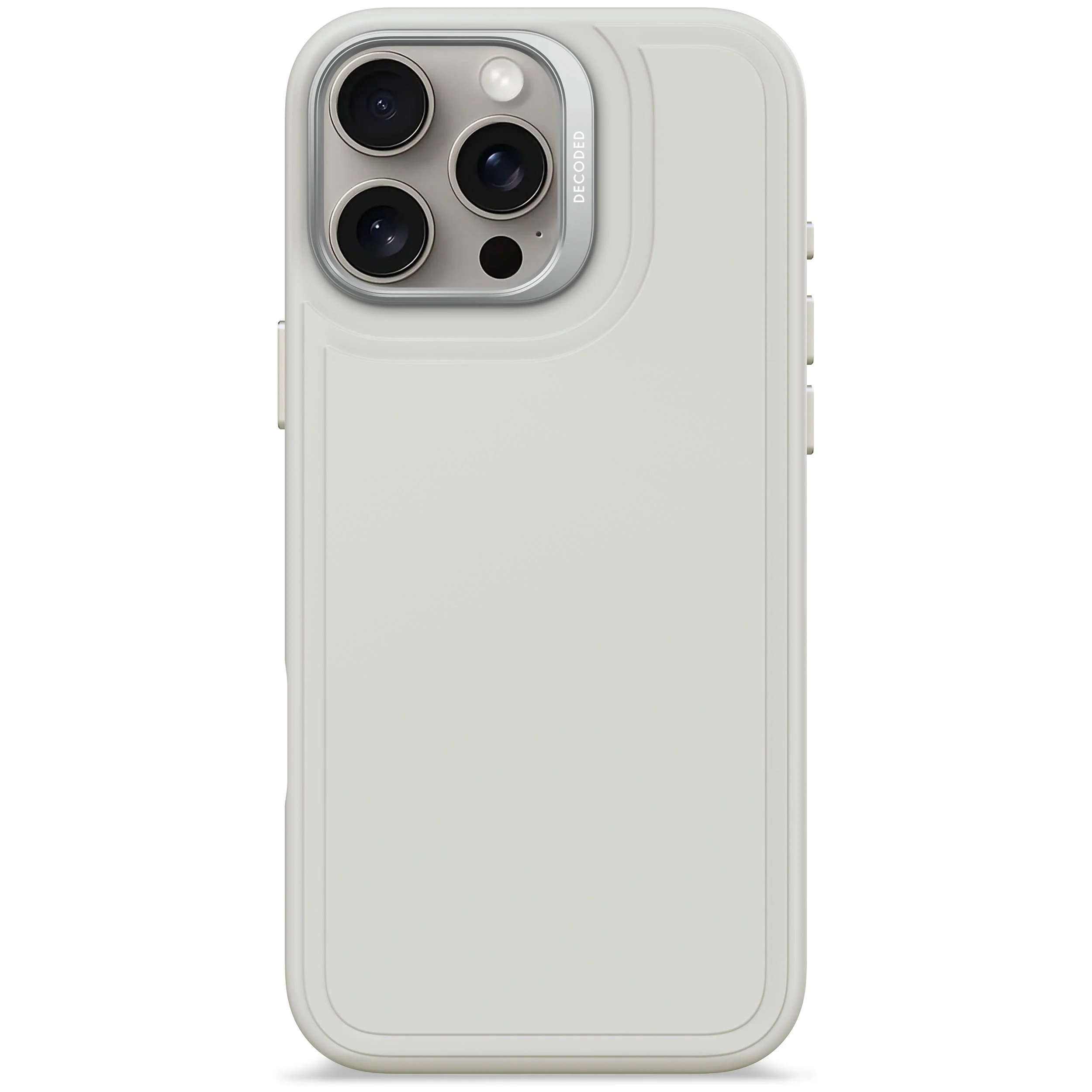AntiMicrobial Silicone Stacks Case | Stone Grey | iPhone 16 Pro Max | D25IPO16PMBCST9SY