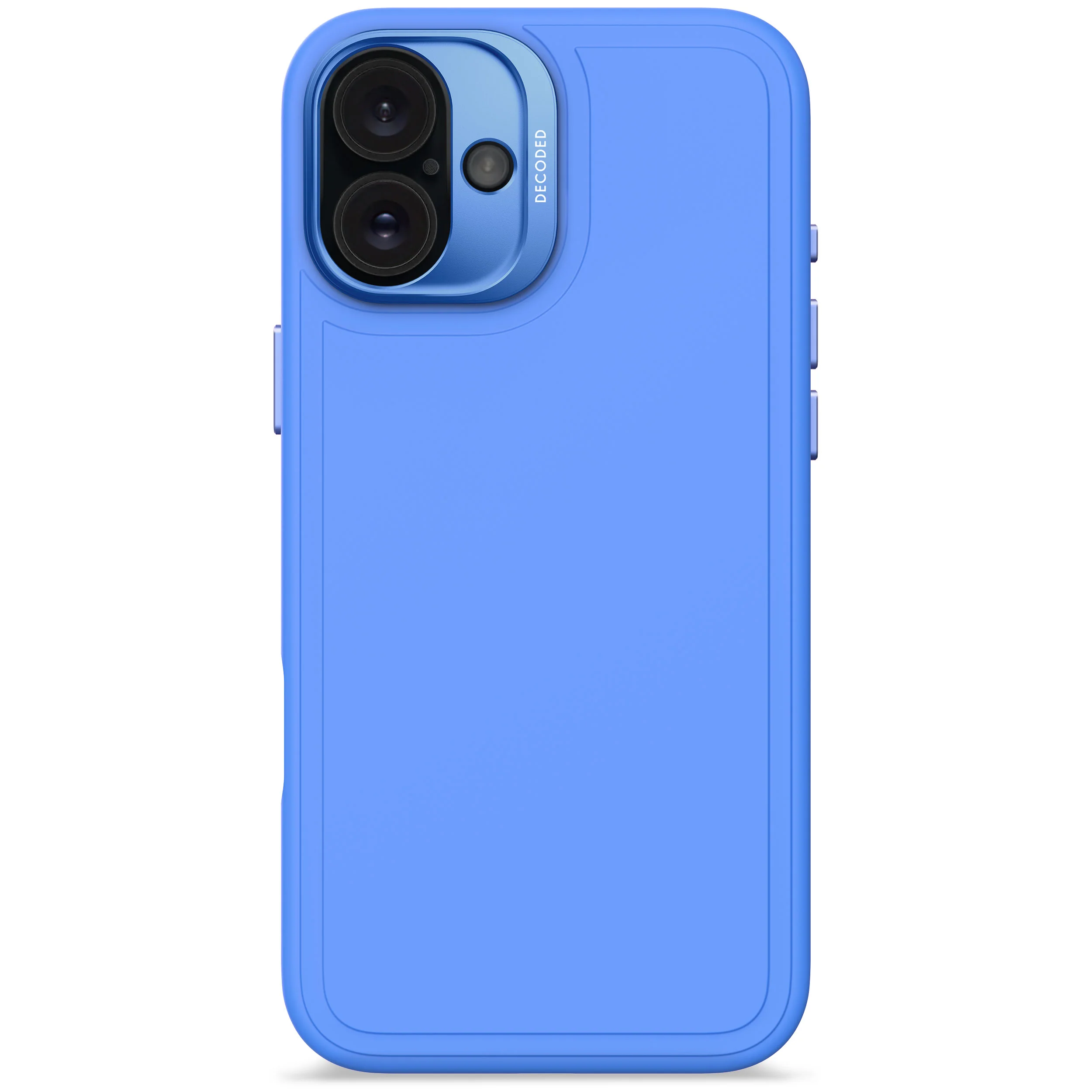 AntiMicrobial Silicone Stacks Case | Super Sonic Blue | iPhone 16 Plus | D25IPO16PLBCST9SC
