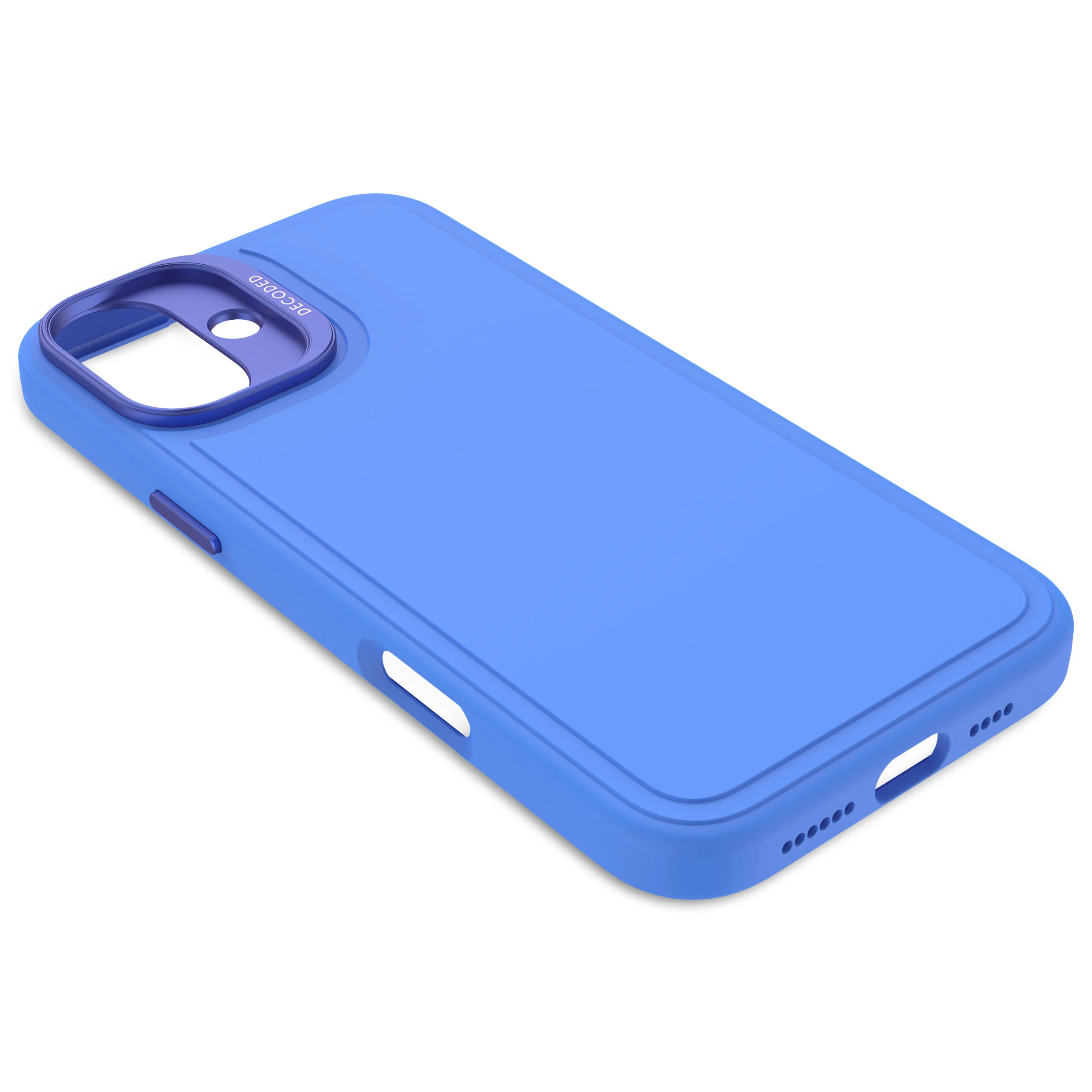 AntiMicrobial Silicone Stacks Case | Super Sonic Blue | iPhone 16 Plus | D25IPO16PLBCST9SC - Image 6