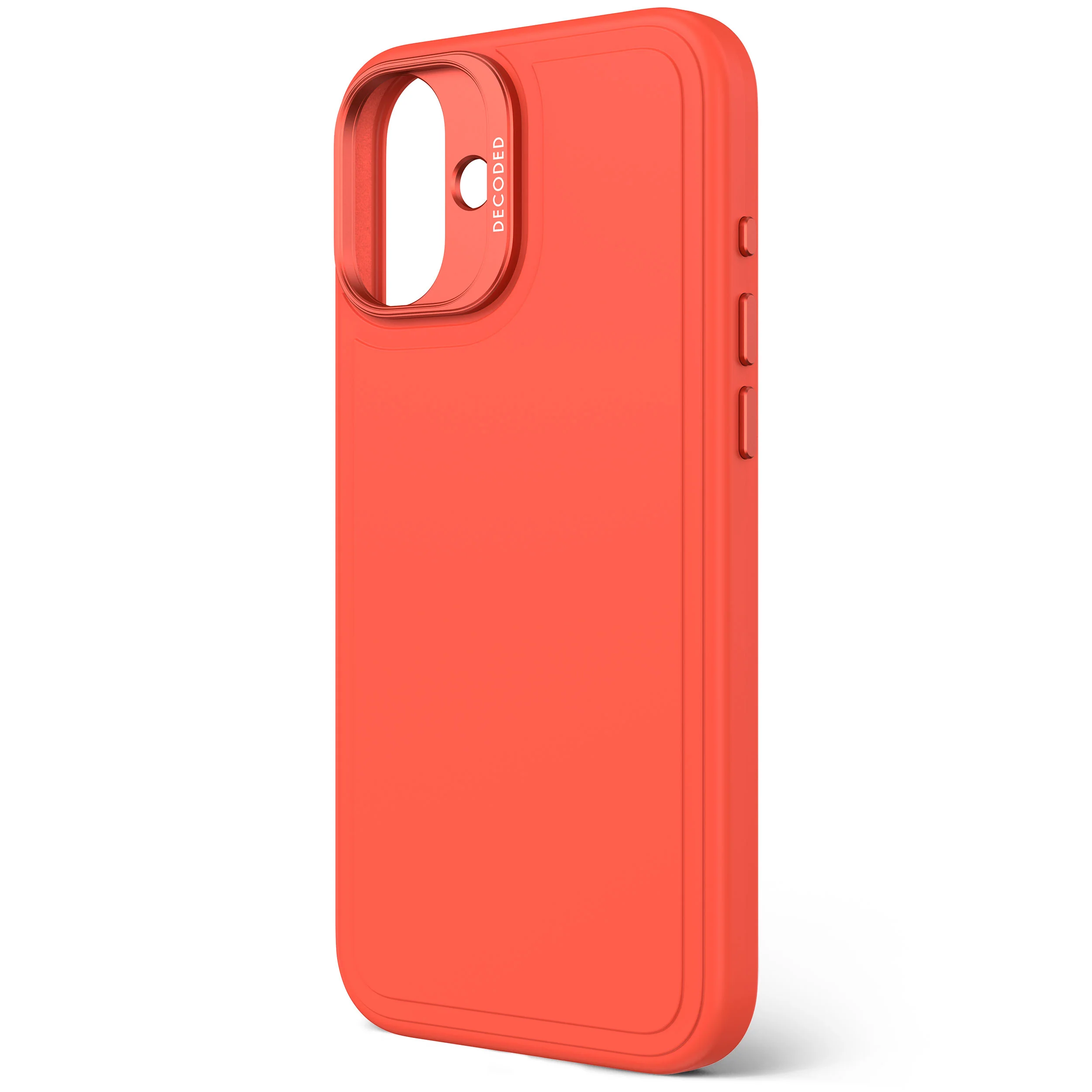 AntiMicrobial Silicone Stacks Case | Tangerine Orange | iPhone 16 Plus | D25IPO16PLBCST9TE - Image 8