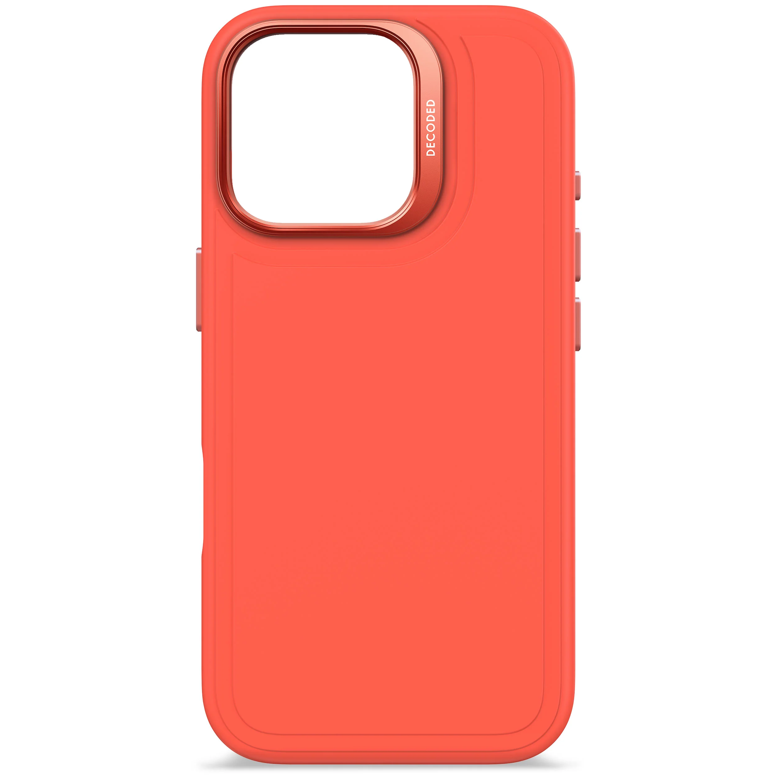 AntiMicrobial Silicone Stacks Case | Tangerine Orange | iPhone 16 Pro | D25IPO16PBCST9TE - Image 10