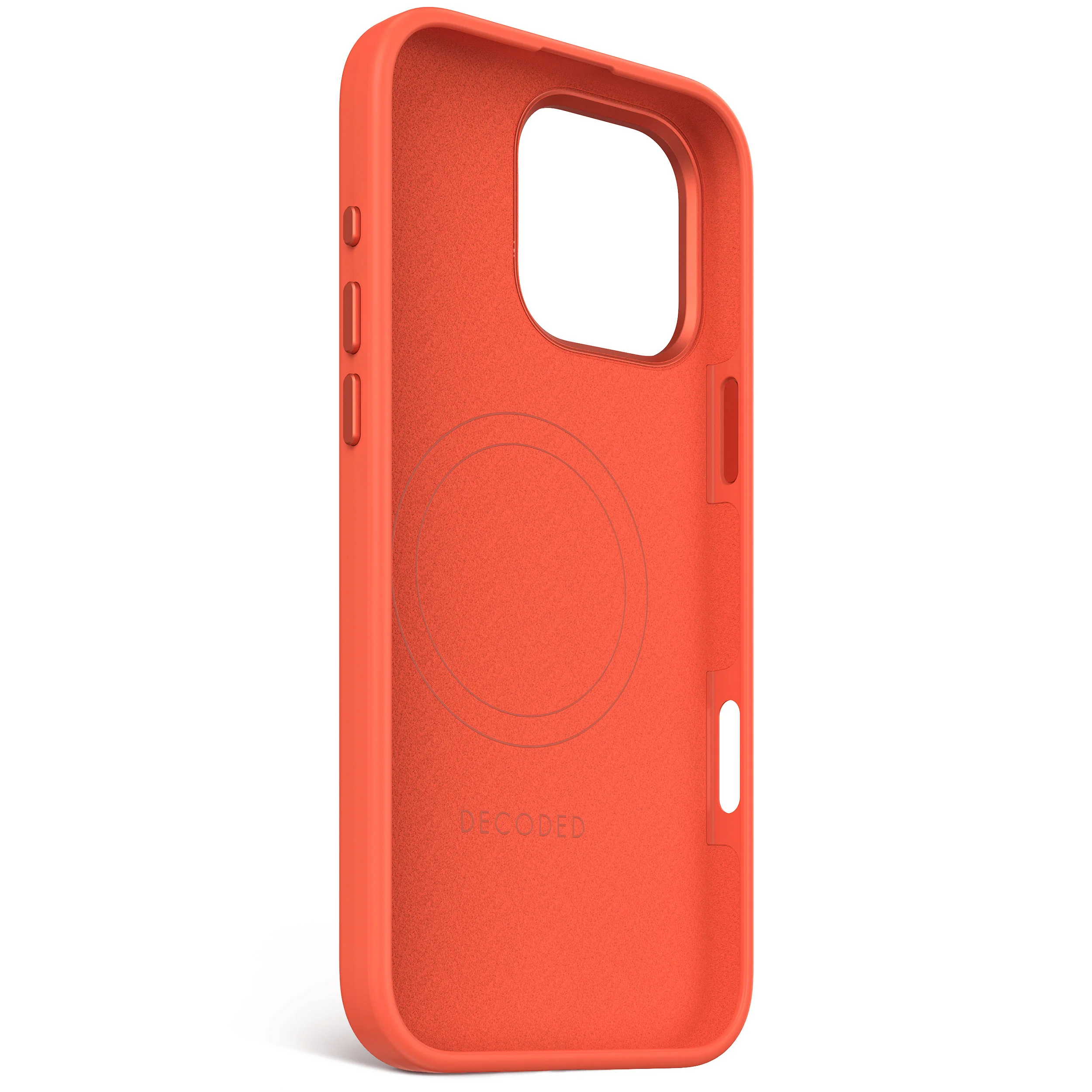 AntiMicrobial Silicone Stacks Case | Tangerine Orange | iPhone 16 Pro Max | D25IPO16PMBCST9TE - Image 4
