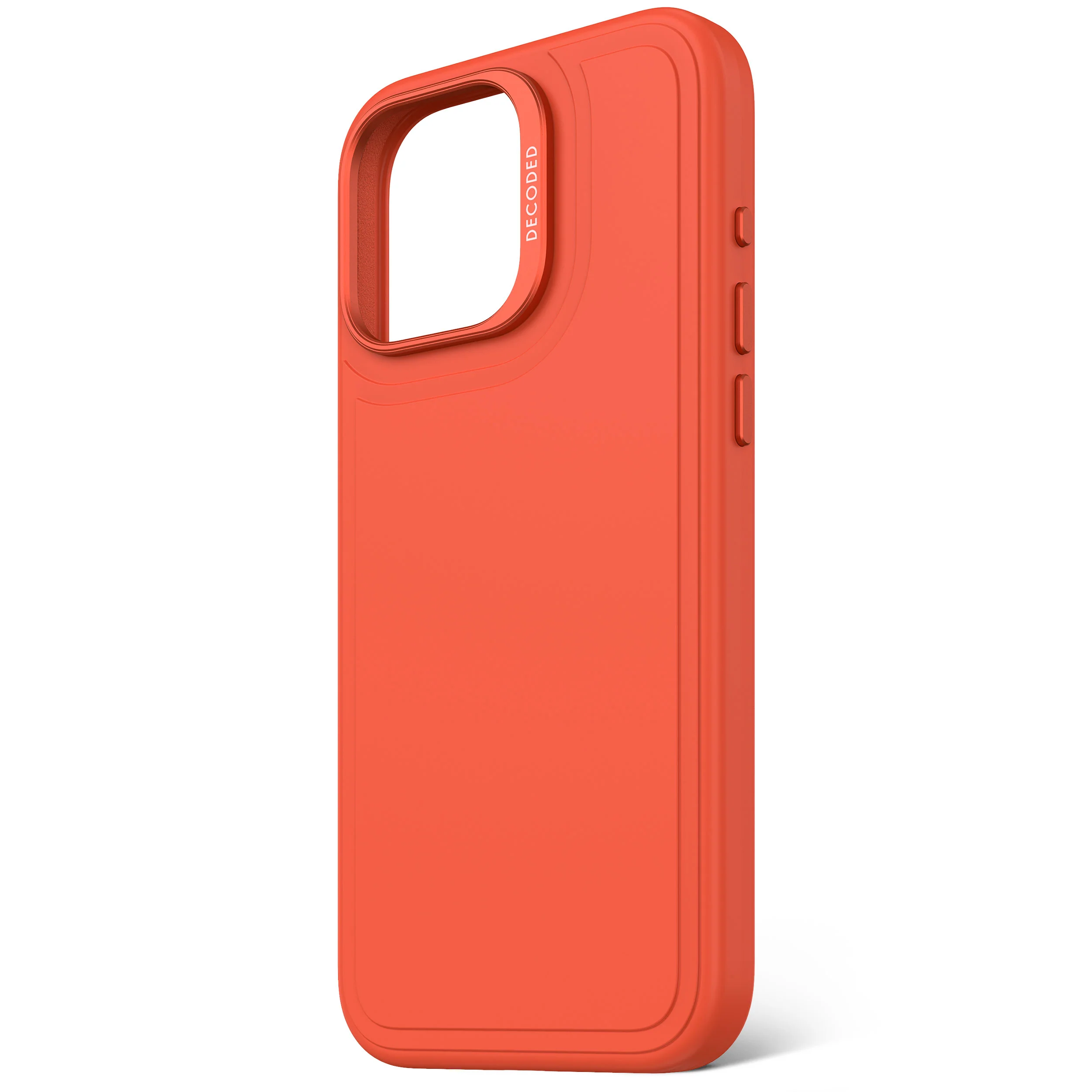 AntiMicrobial Silicone Stacks Case | Tangerine Orange | iPhone 16 Pro Max | D25IPO16PMBCST9TE - Image 9
