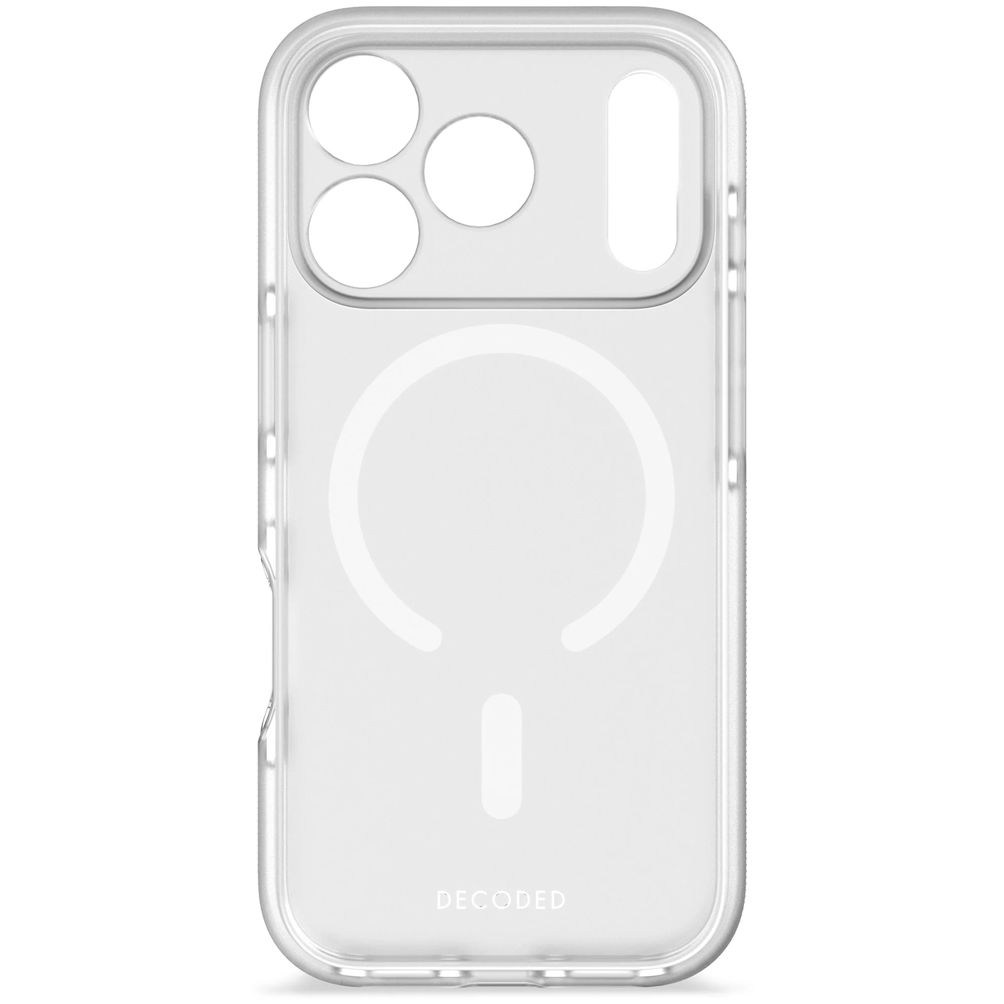 DropTec Clear Case | White Transparent | iPhone 17 Pro | D26IPO17PBCT2FE