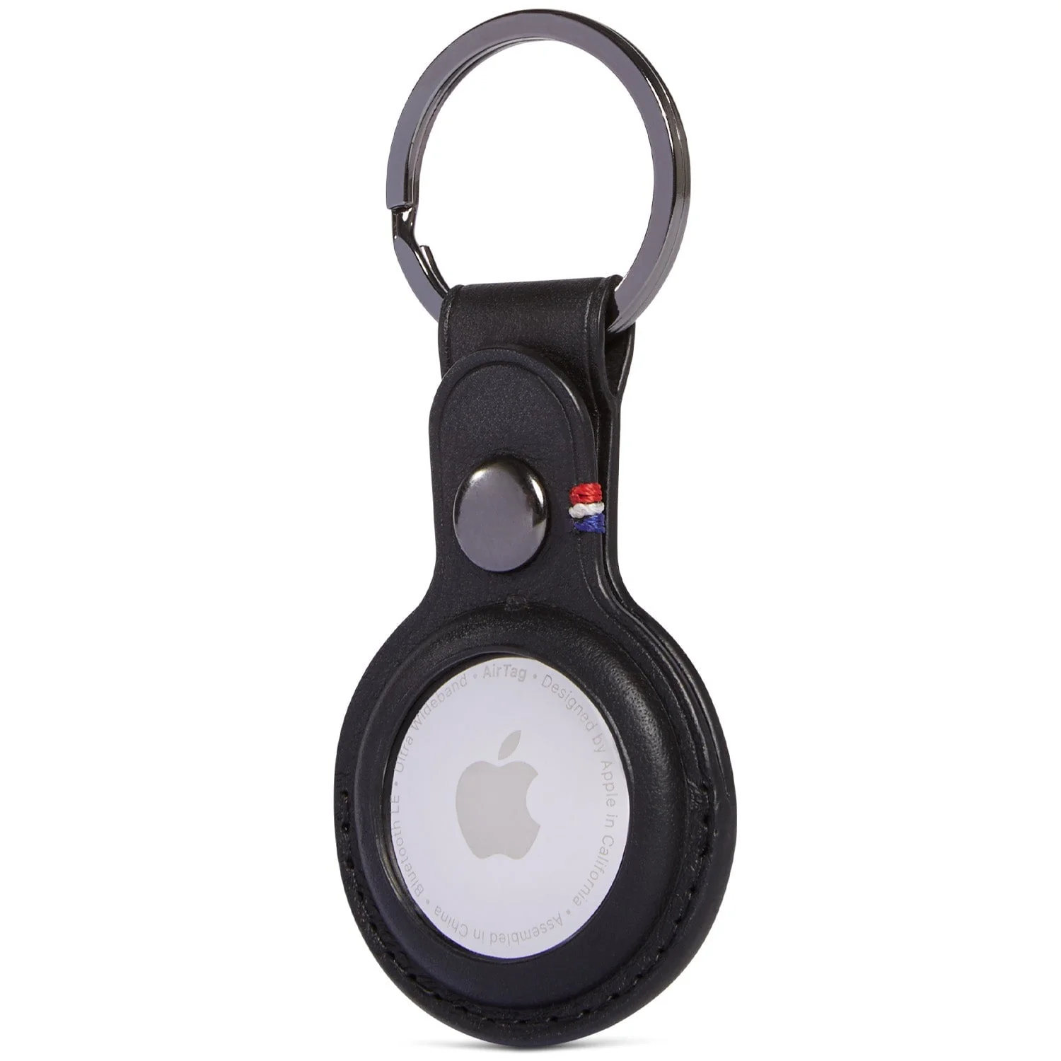 Leather AirTag Keychain | Black - Image 3