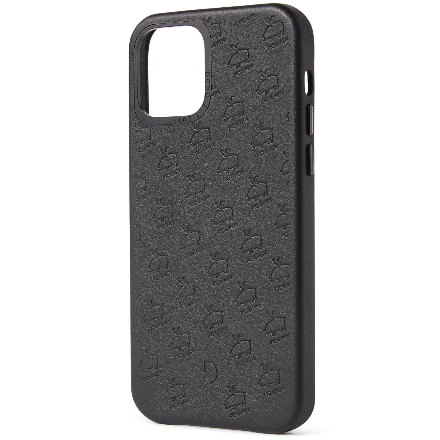 Leather Back Cover Pig & Hen | Black - Image 2