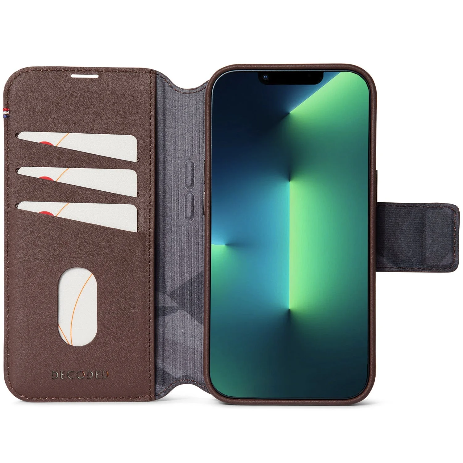 Leather Detachable Wallet Case | Chocolate Brown | iPhone 14 | D23IPO14DW5CHB - Image 6