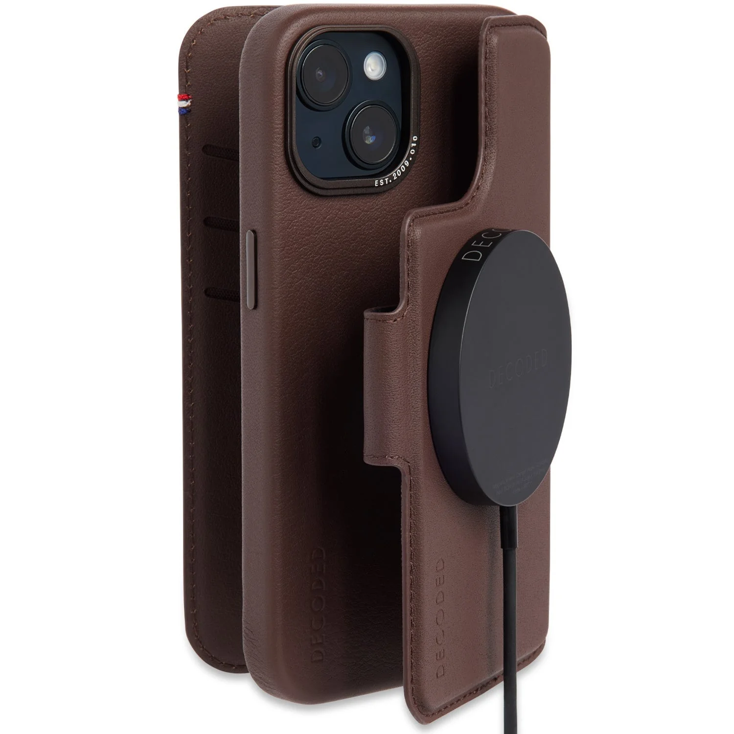 Leather Detachable Wallet Case | Chocolate Brown | iPhone 14 Plus | D23IPO14MDW5CHB - Image 2