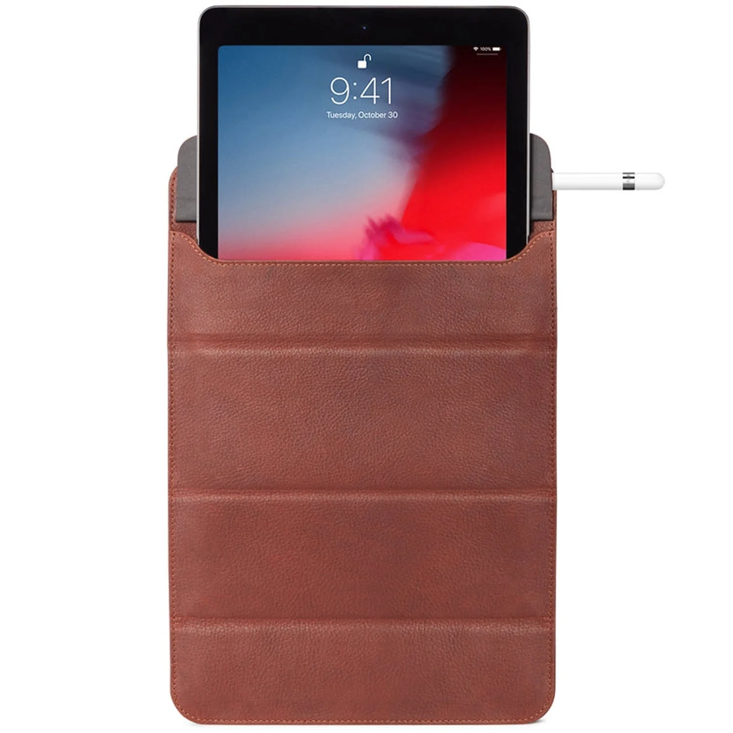 Leather Foldable Sleeve | Oak Brown | iPad - Image 45
