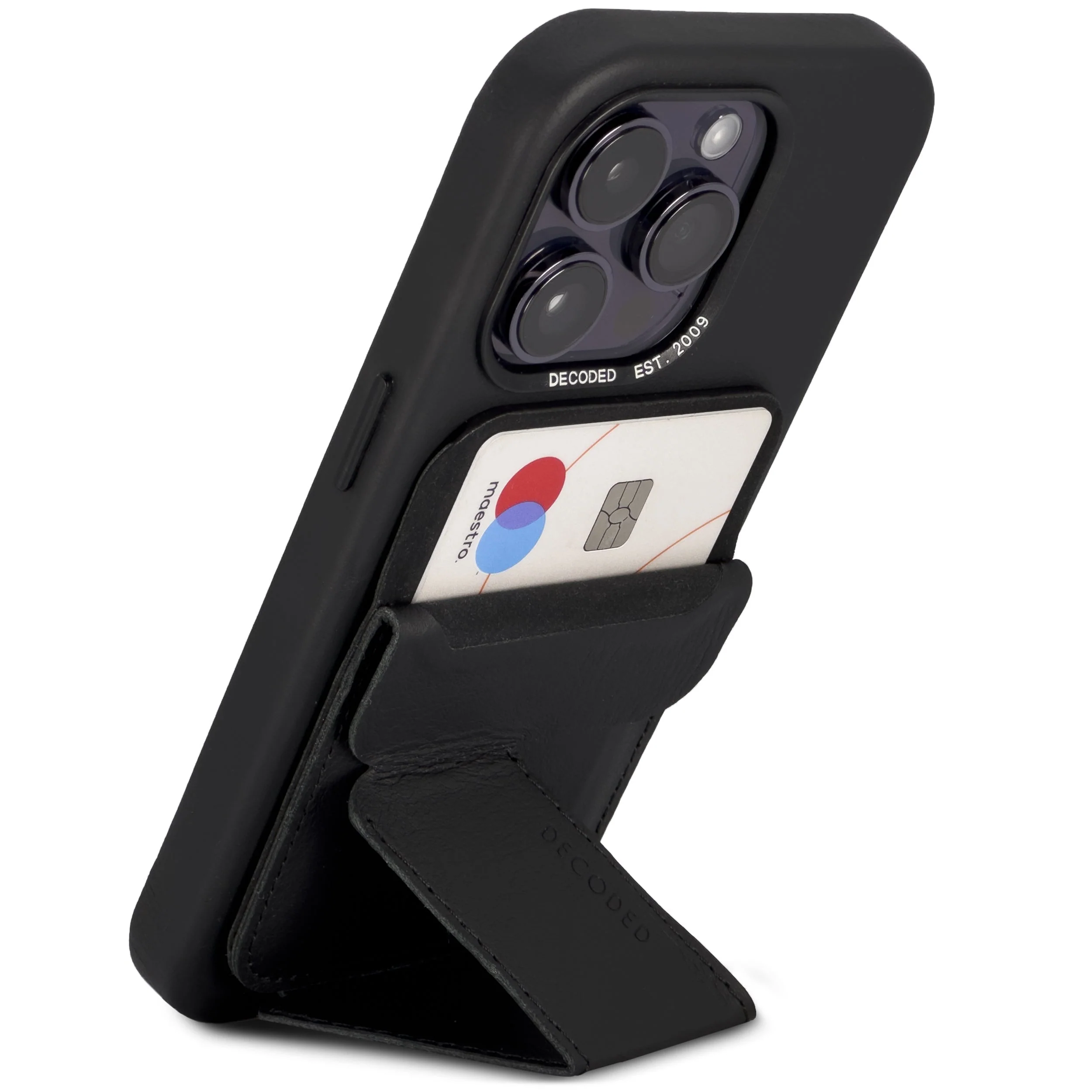Leather MagSafe Wallet Stand | Black | DA23MCS1BK - Image 3