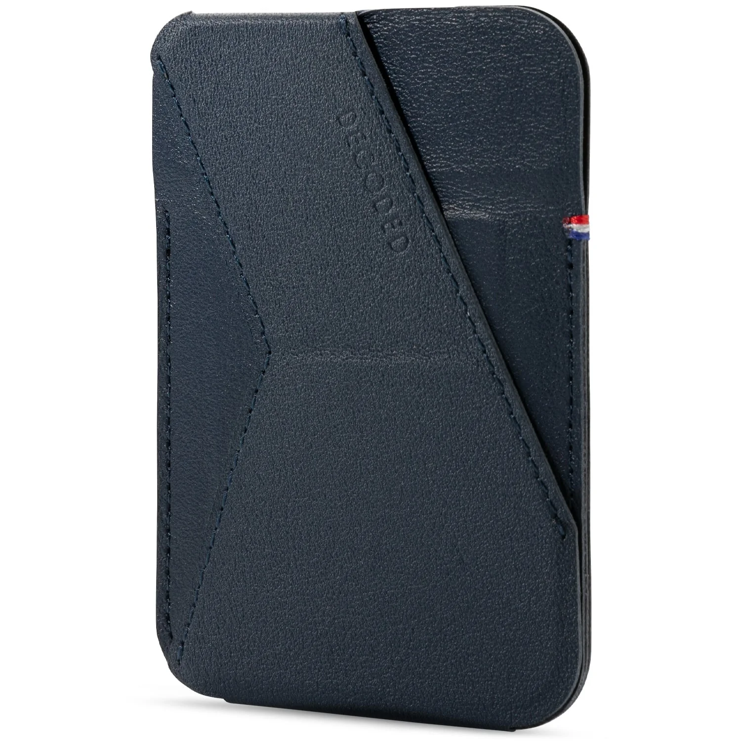 Leather MagSafe Card/Stand Sleeve | Navy | D22MC2NY - Image 2