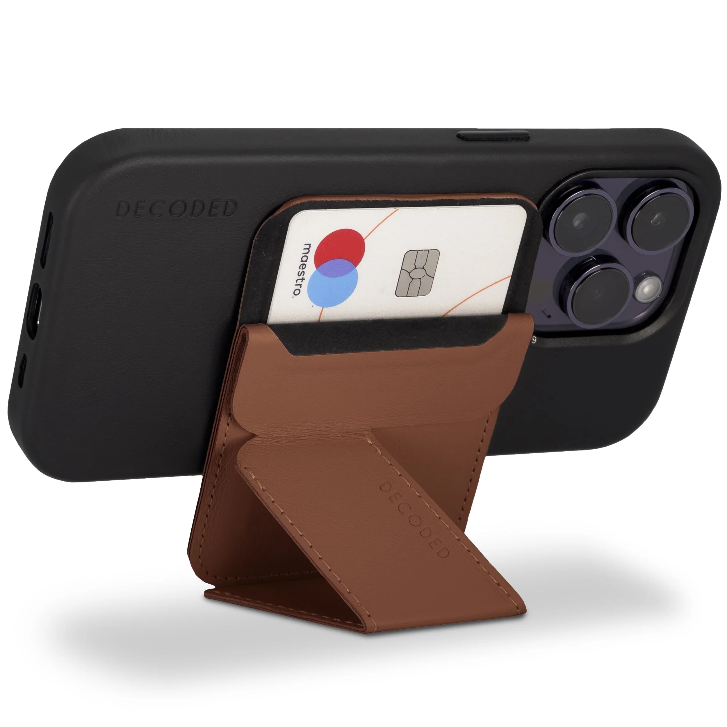 Leather MagSafe Wallet Stand | Tan | DA23MCS1TN - Image 4