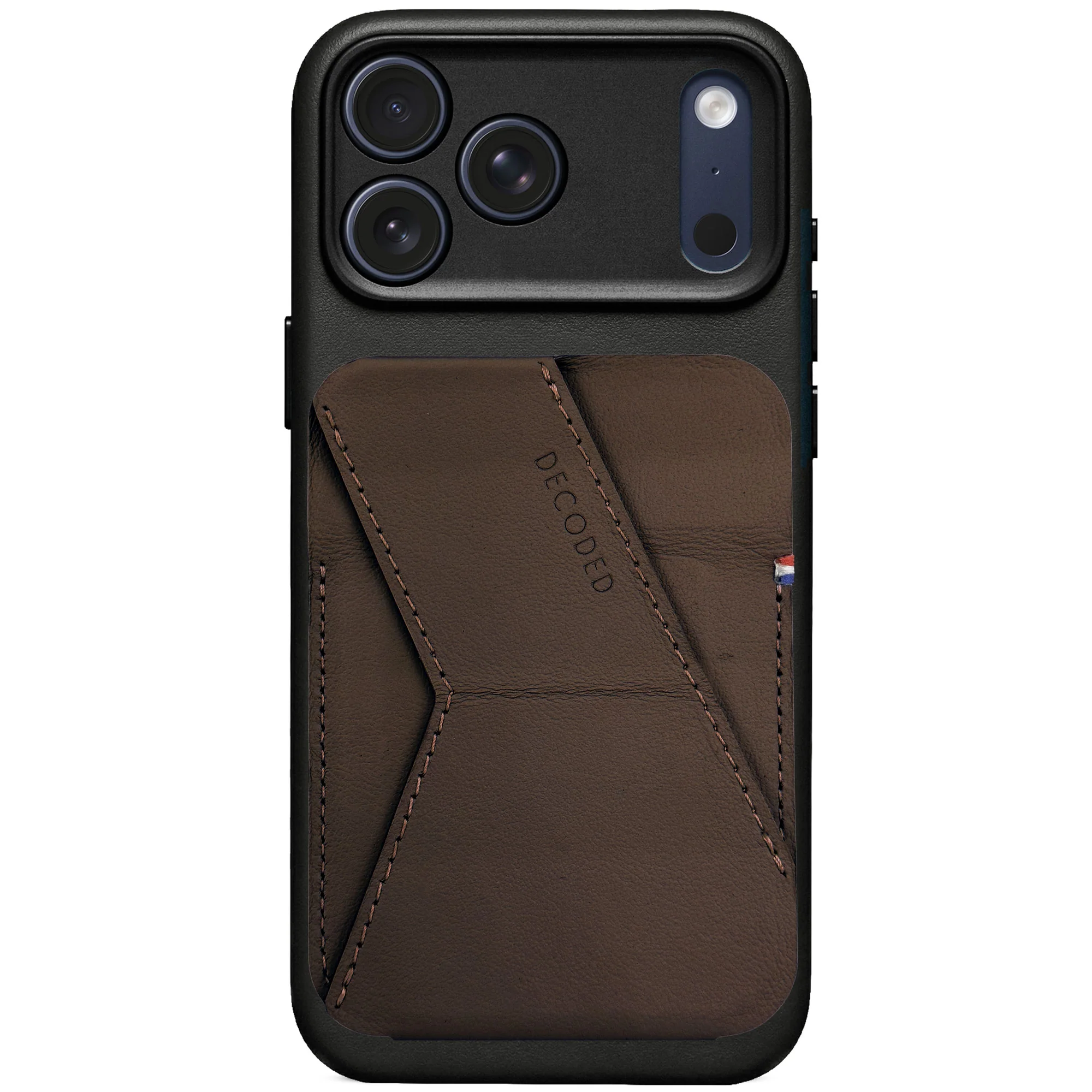 Leather MagSafe Wallet Stand | Chocolate Brown | DA23MCS1CN - Image 6