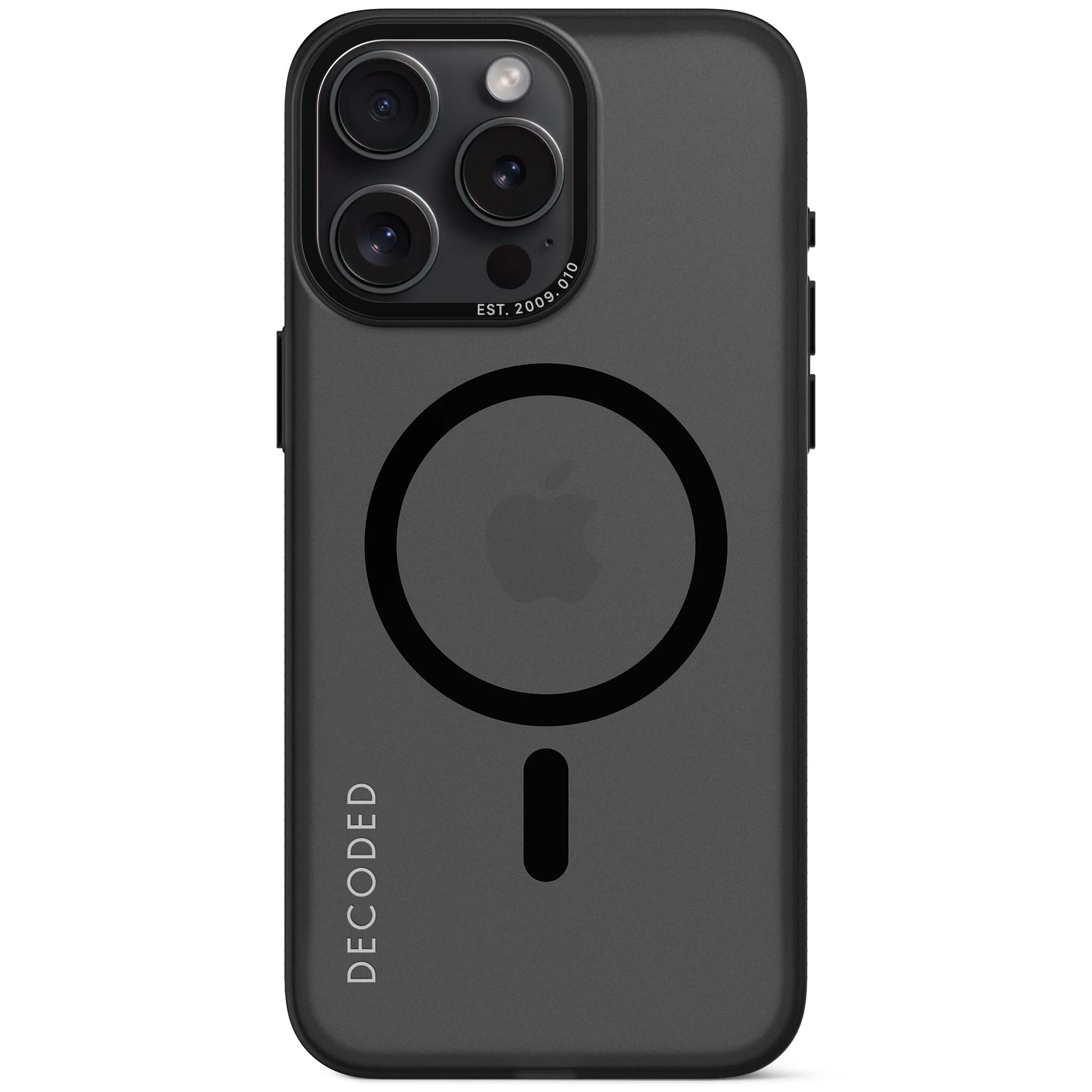 Recycled Plastic Grip Case | Transparent Black | iPhone 15 Pro Max | D24IPO15PMBCT2FK