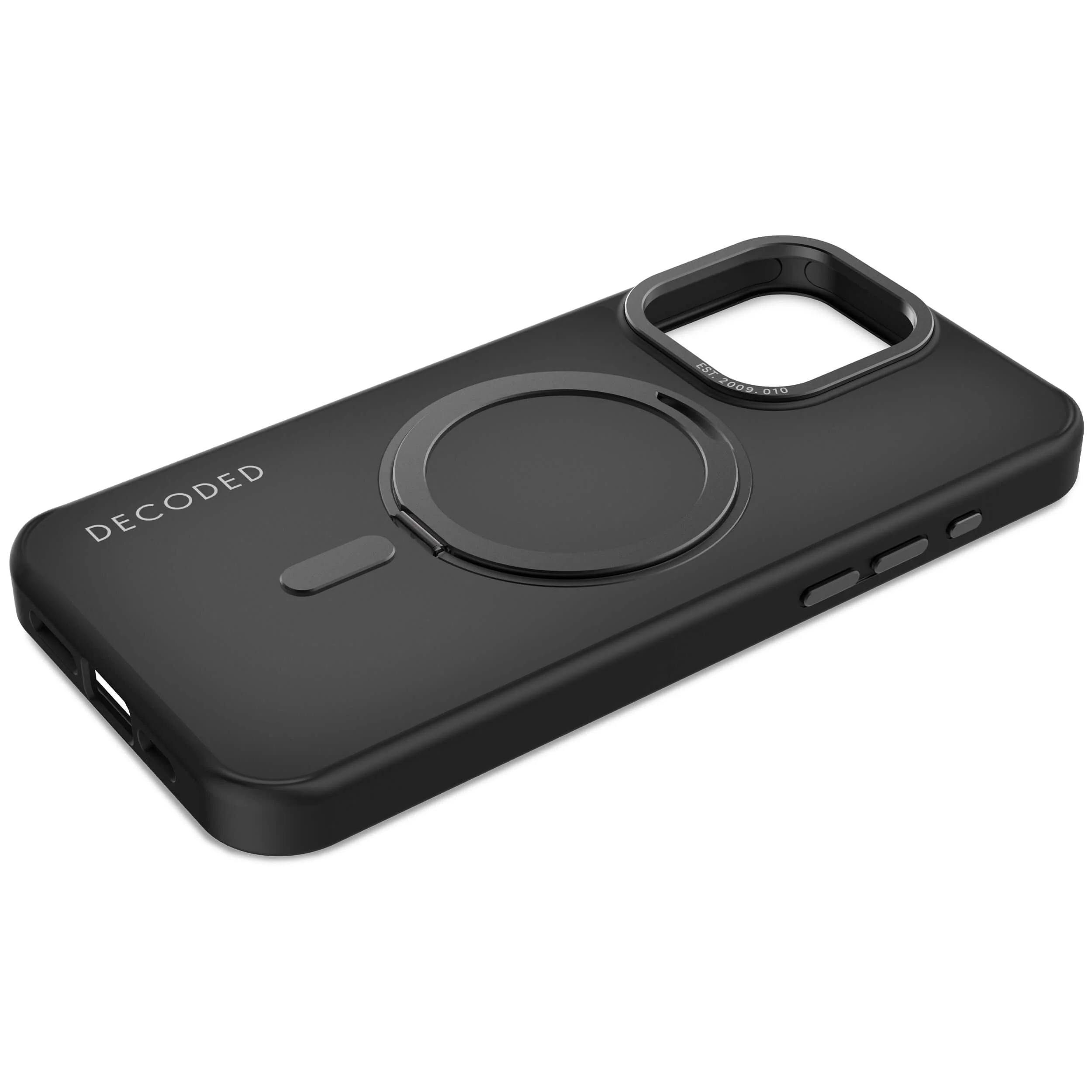 Recycled Plastic Transparent Loop Stand Back Case | Transparent Black | iPhone 15 Pro Max | D24IPO15PMLSBC1FK - Image 8