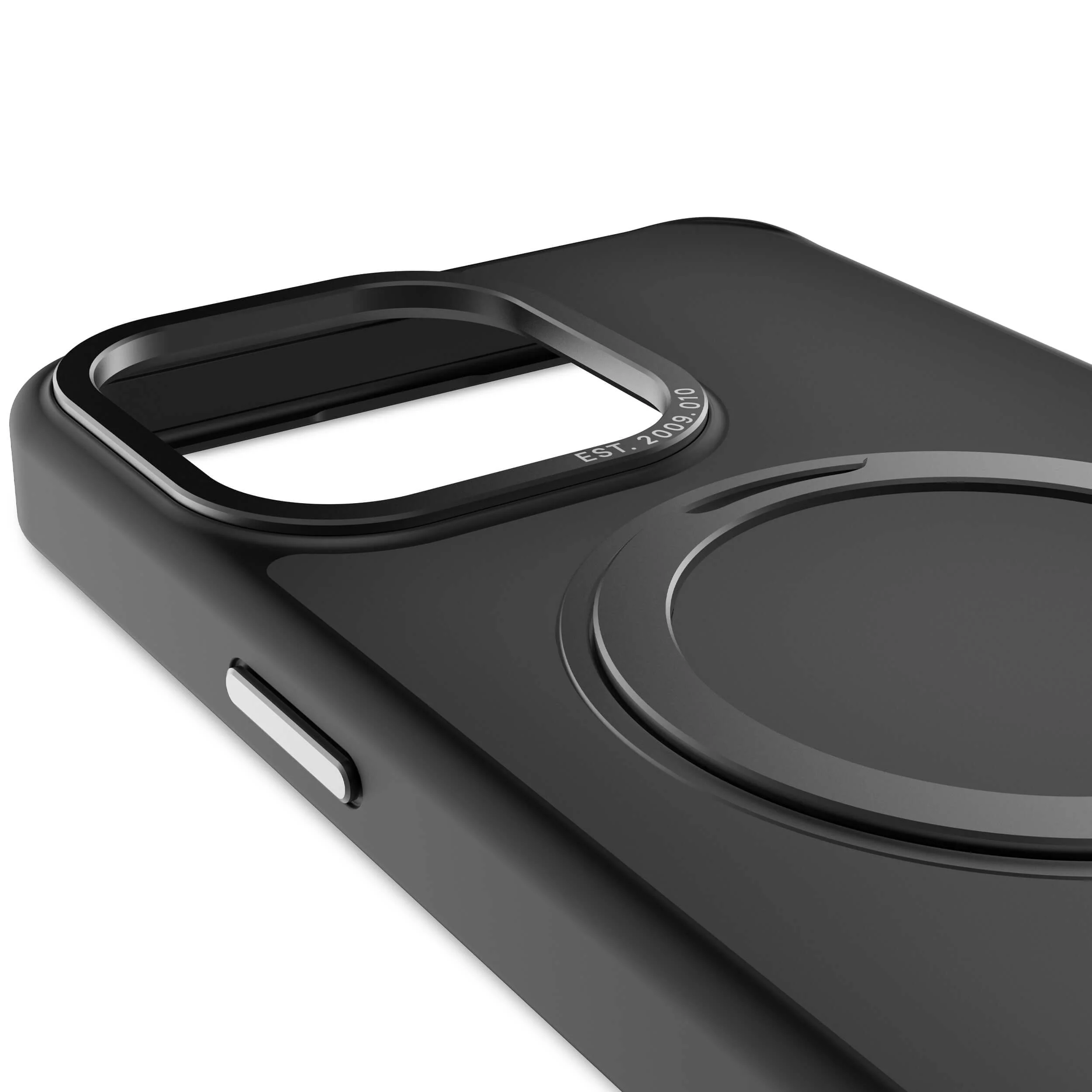 Recycled Plastic Transparent Loop Stand Back Case | Transparent Black | iPhone 15 Pro Max | D24IPO15PMLSBC1FK - Image 9