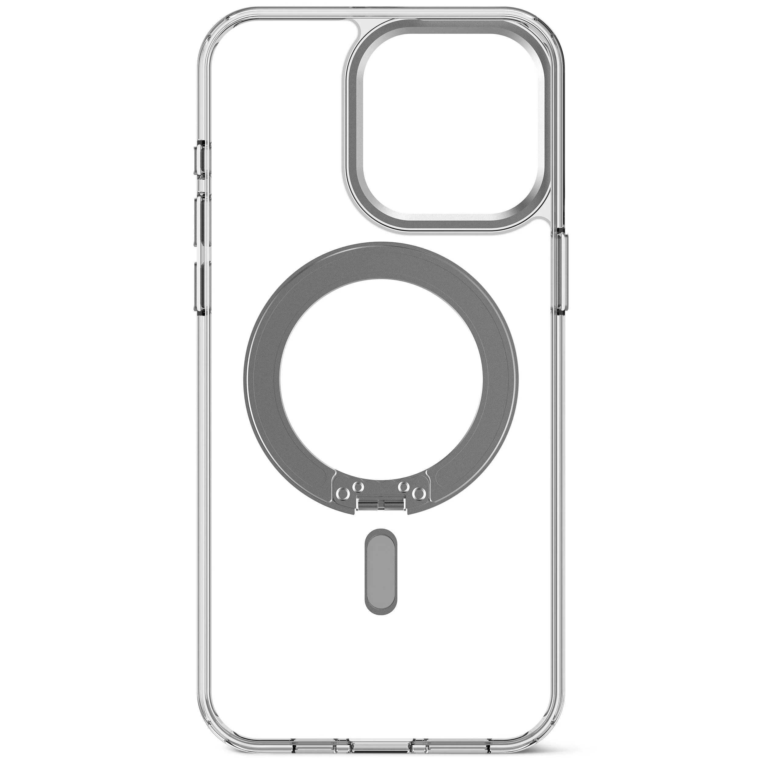 Recycled Plastic Transparent Loop Stand Back Case | Transparent | iPhone 15 Pro Max | D24IPO15PMLSBC1TT - Image 2