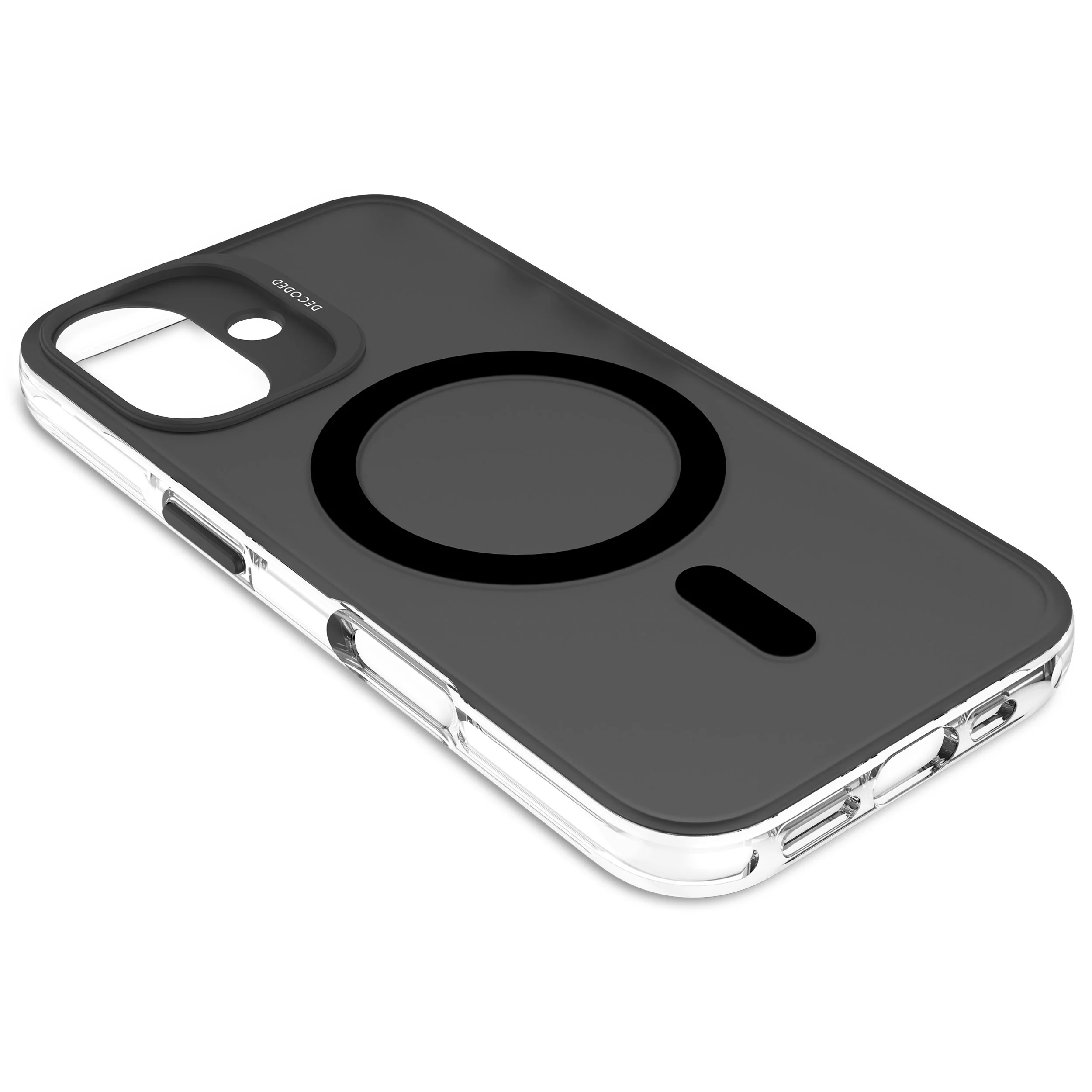 Recycled Plastic Transparent Clear Case | Frosted Black Transparent | iPhone 16 | D25IPO16BCT2FK - Image 6