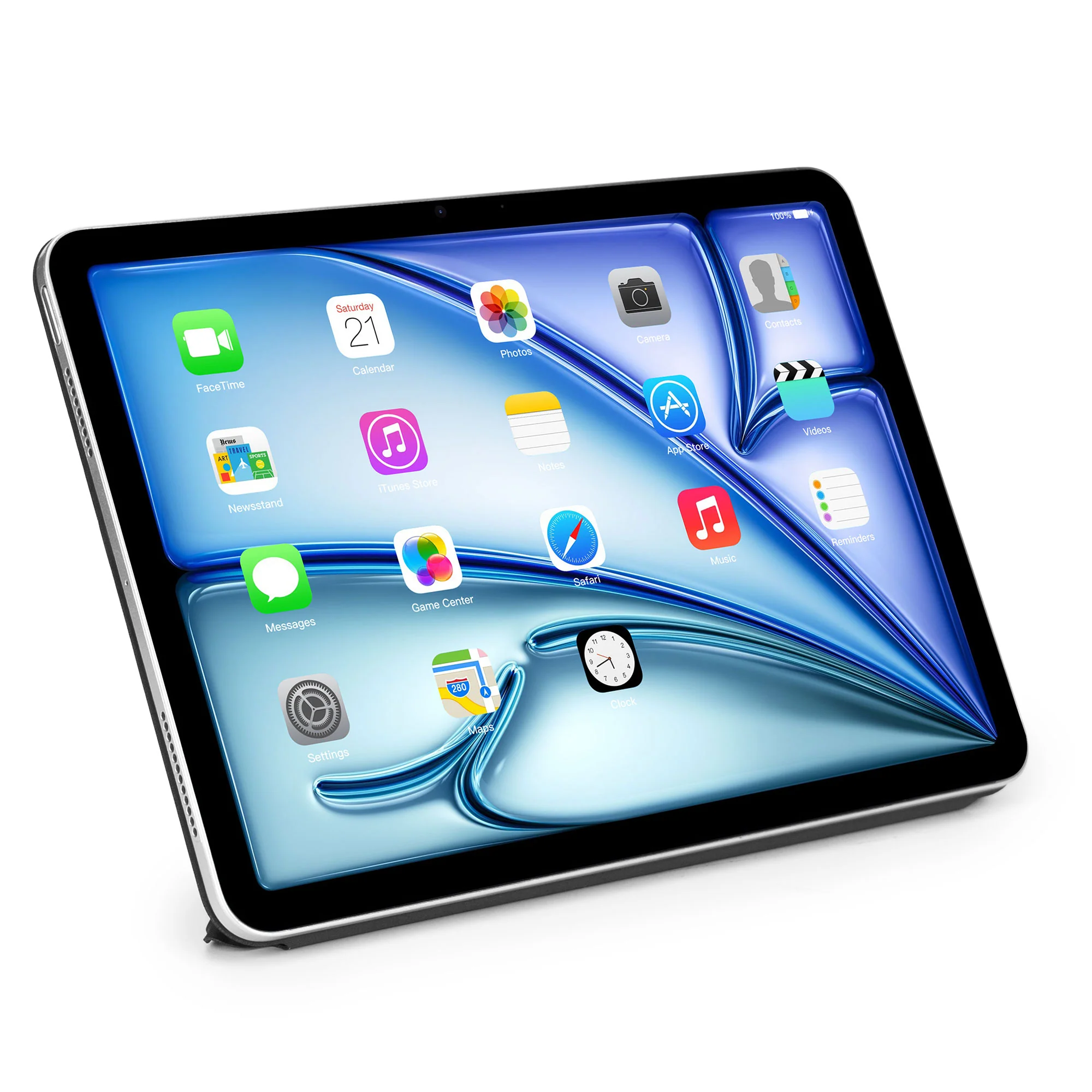 Silicone Slim Folio iPad Case | Charcoal | iPad Air | D26IPAA11SF1CL - Image 7